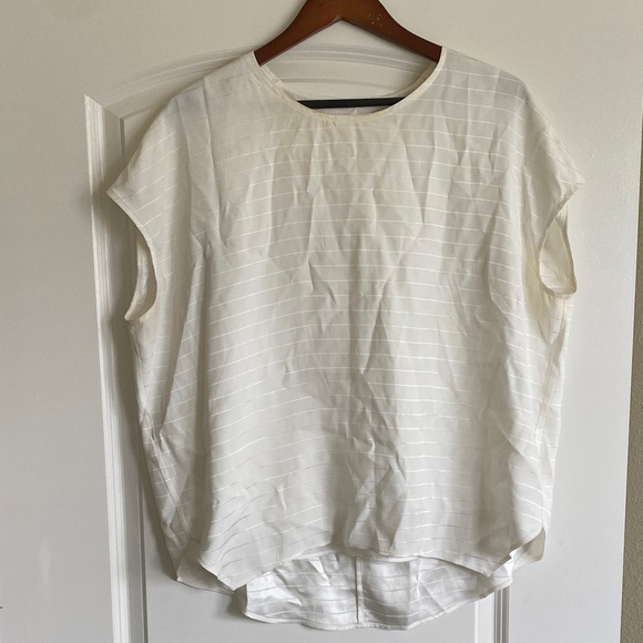 MM Lafleur Tops - MM Lafleur Didion Top—Stripe in color Ivory